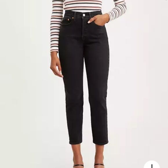 Levi's Denim - Levi’s wedgie black tapered denim jeans